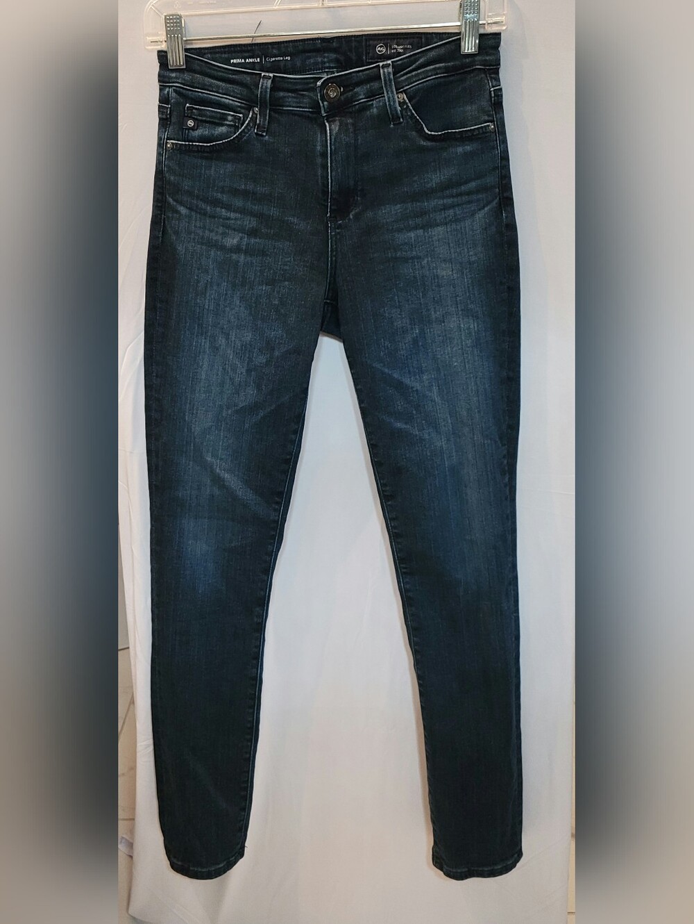 AG Dark Wash Prima Ankle Cigarette Jeans